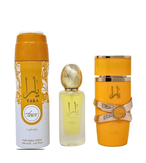 Set Yara Tous de Lattafa 3 Pcs EDP Mujer