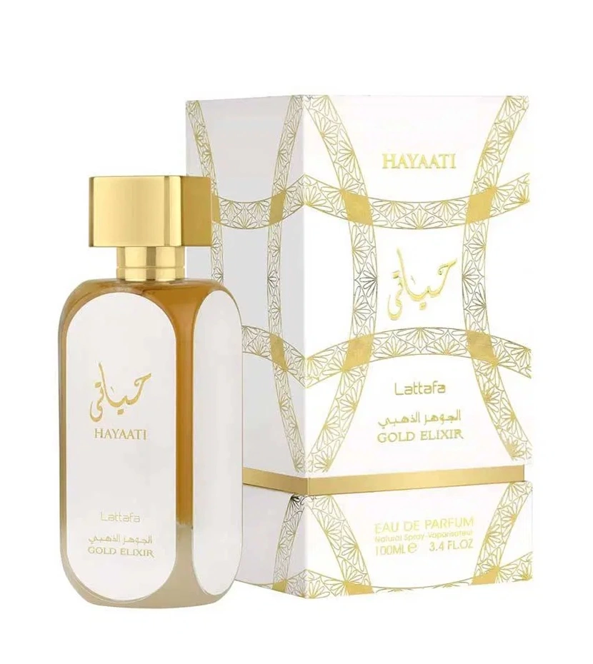 Hayaati Gold Elixir Lattafa 100 Ml EDP Unisex - VALMARA