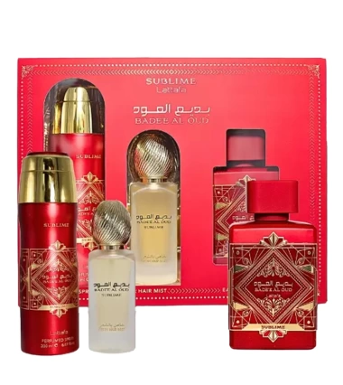 Set Bade'e Al Oud Sublime Lattafa 3 pcs EDP