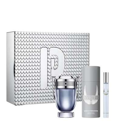 Estuche Invictus De Paco Rabanne 3 Pcs Hombre EDT