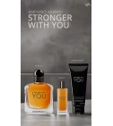 Set Stronger With You De Emporio Armani Hombre 3 Pcs EDT - VALMARA