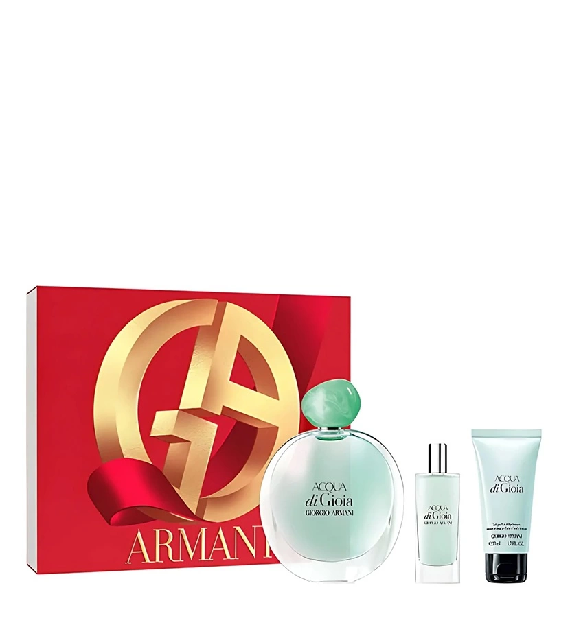 Set Acqua Di Gioia De Giorgio Armani 3 Pcs EDP - VALMARA