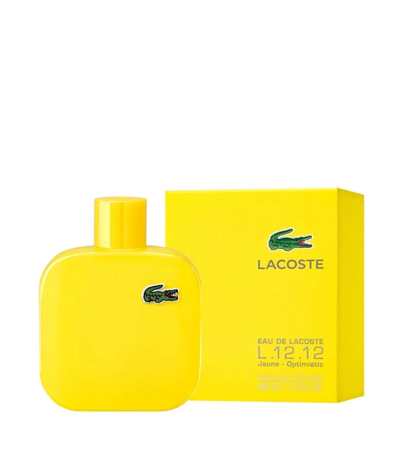 Lacoste L.12.12 Jaune Yellow 100 ML Hombre EDT - VALMARA
