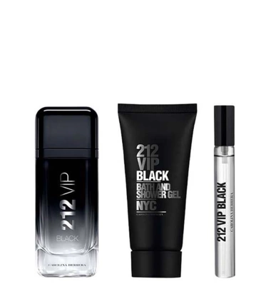 Set 212 VIP Black Carolina Herrera 3 Pcs EDP Hombre