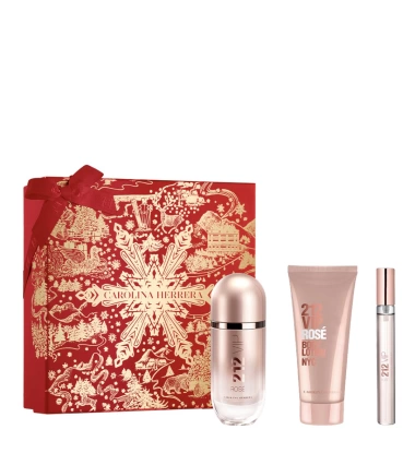 Set 212 VIP Rosé Carolina Herrera 3 Pcs EDP Mujer