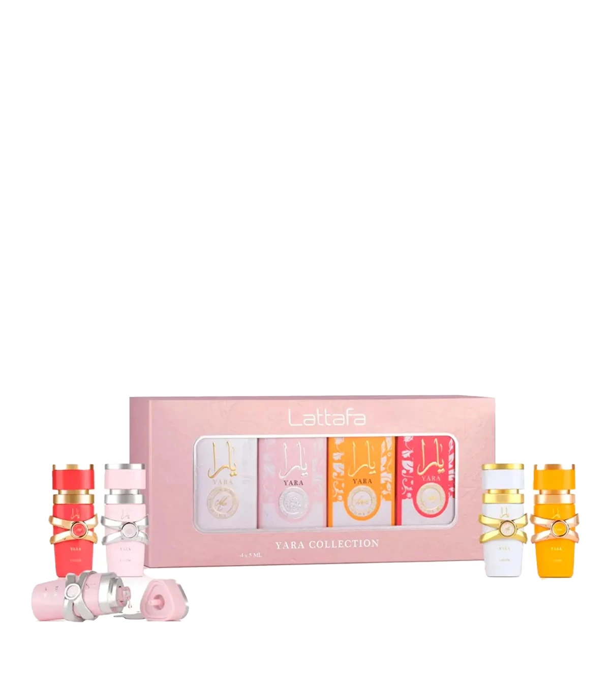 Set Colección Yara De Lattafa 4 Pcs 5 Ml - VALMARA