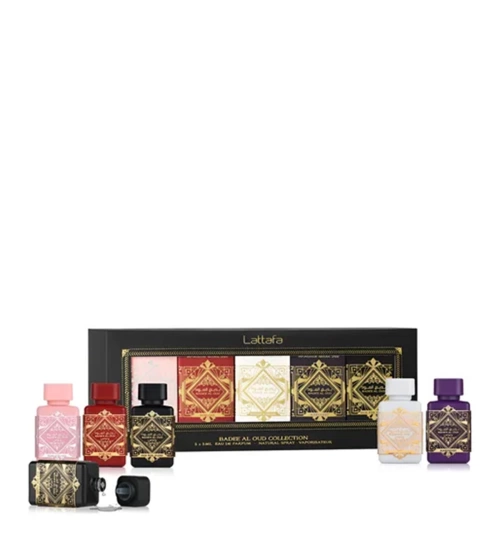 Set  x 5 Miniatura Badee Al Oud Lattafa 5 Ml EDP