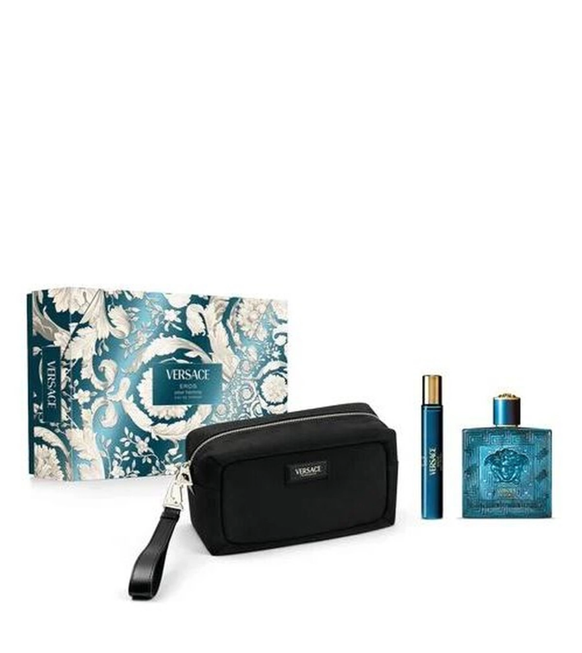 Estuche Versace Eros 3 Pcs Hombre EDT Bolso - VALMARA