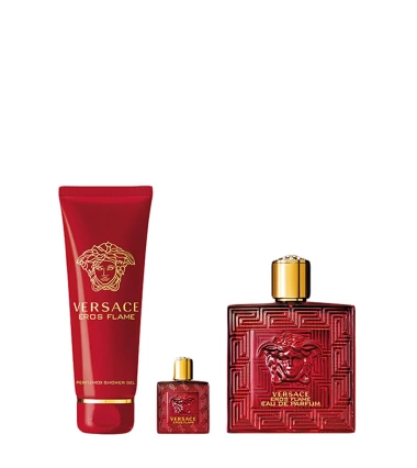Set Eros Flame Versace 4 Pcs EDP Hombre