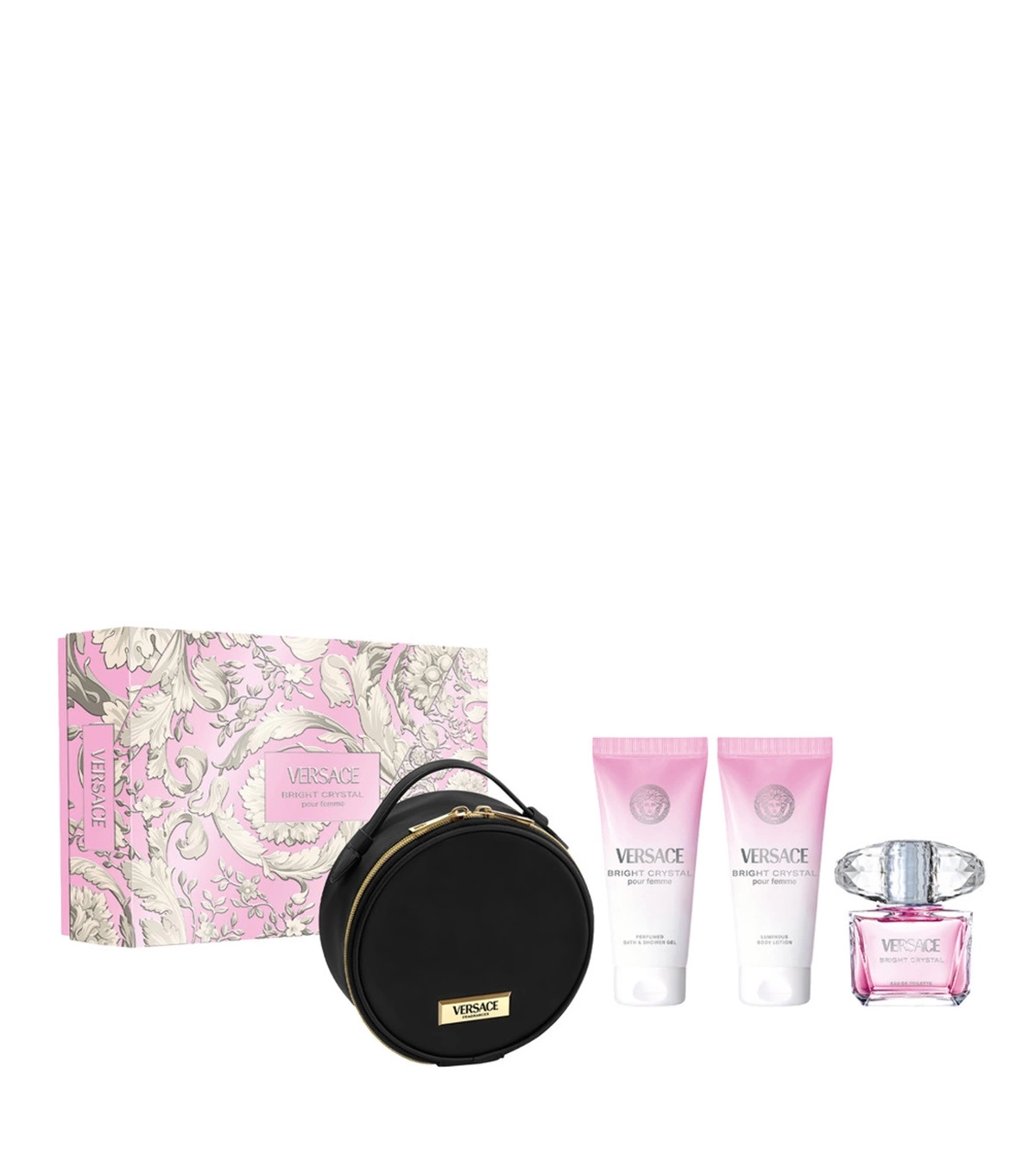 Set Bright Crystal Versace 4 Pcs Mujer EDT Bolso - VALMARA