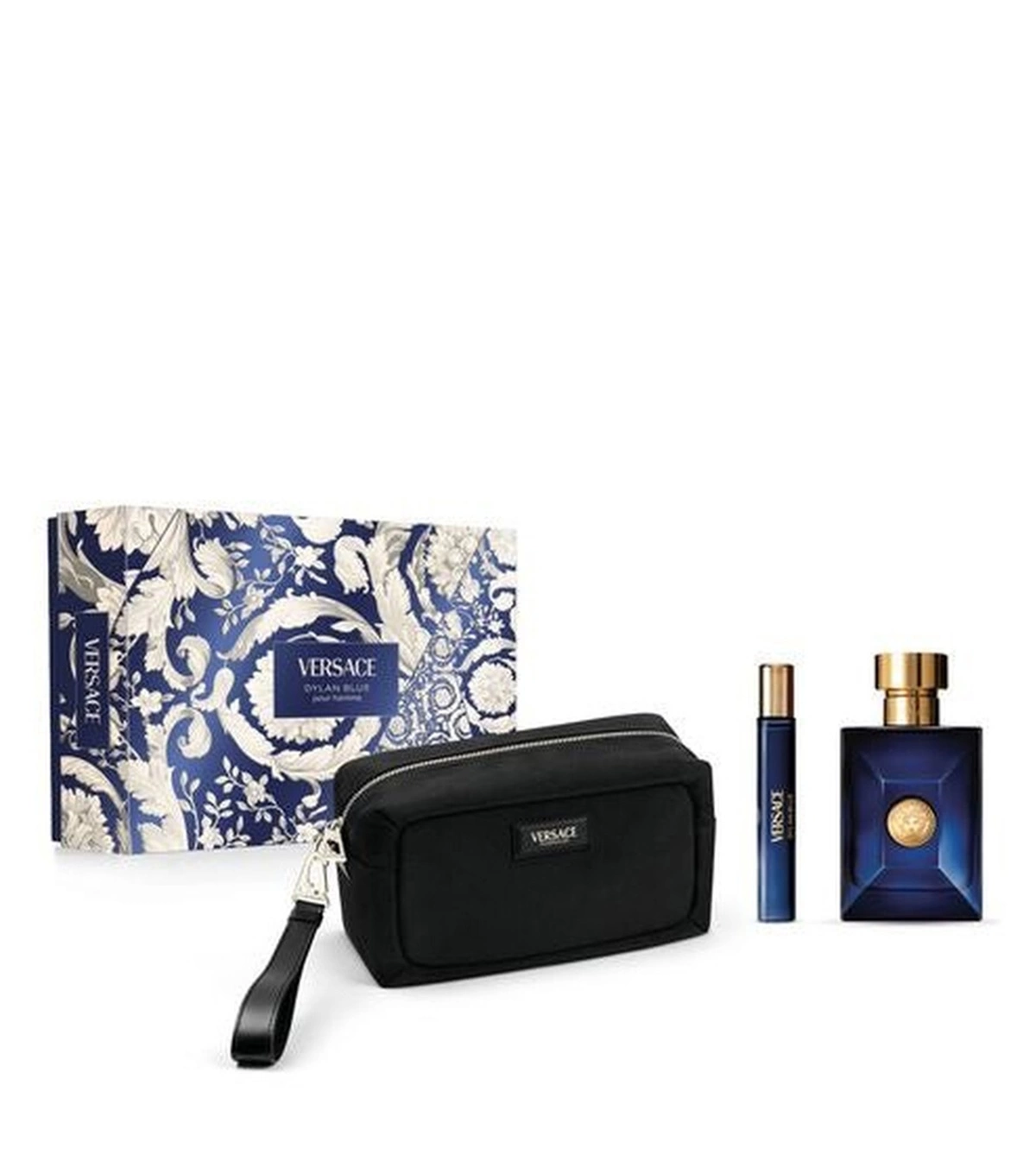 Set Dylan Blue Versace 3 Pcs Hombre EDT Bolso - VALMARA
