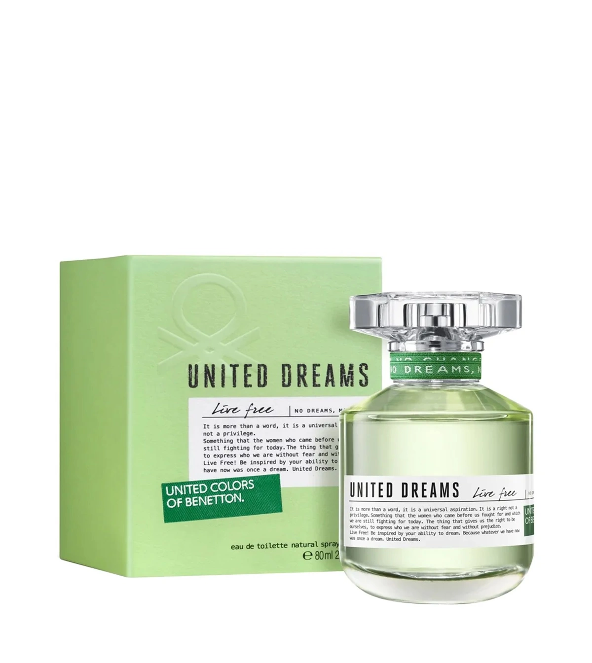 United Dreams Live Free De Benetton 80 ML Mujer EDT - VALMARA