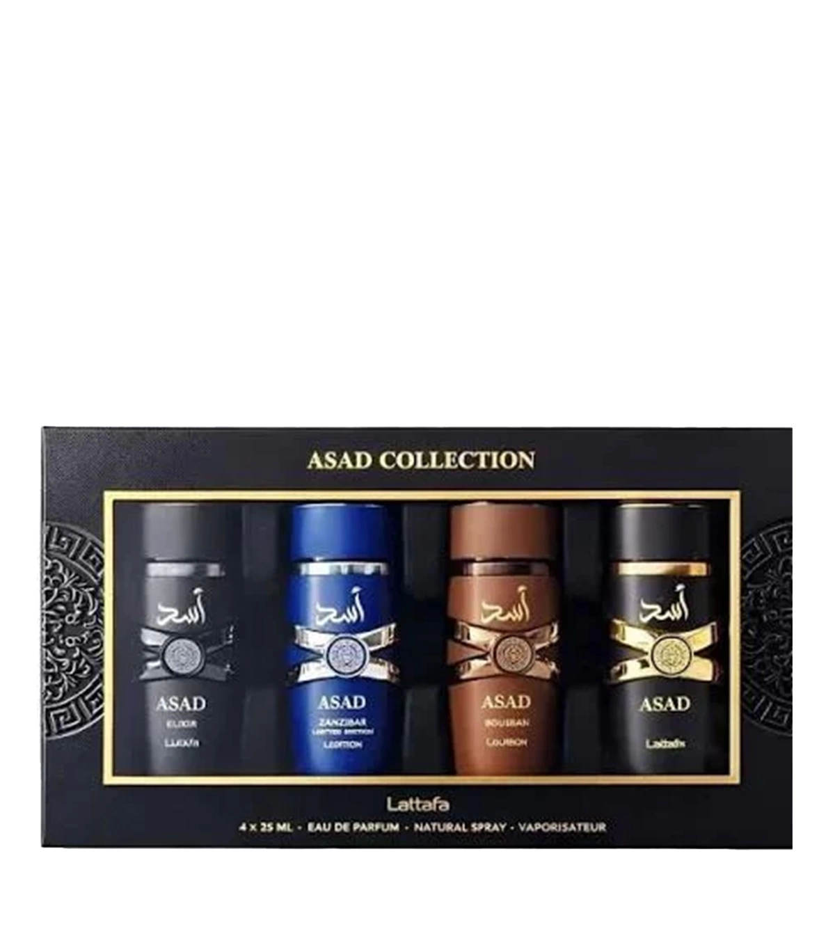 Set Asad de Lattafa 4 Pcs x 25 Ml Hombre - VALMARA