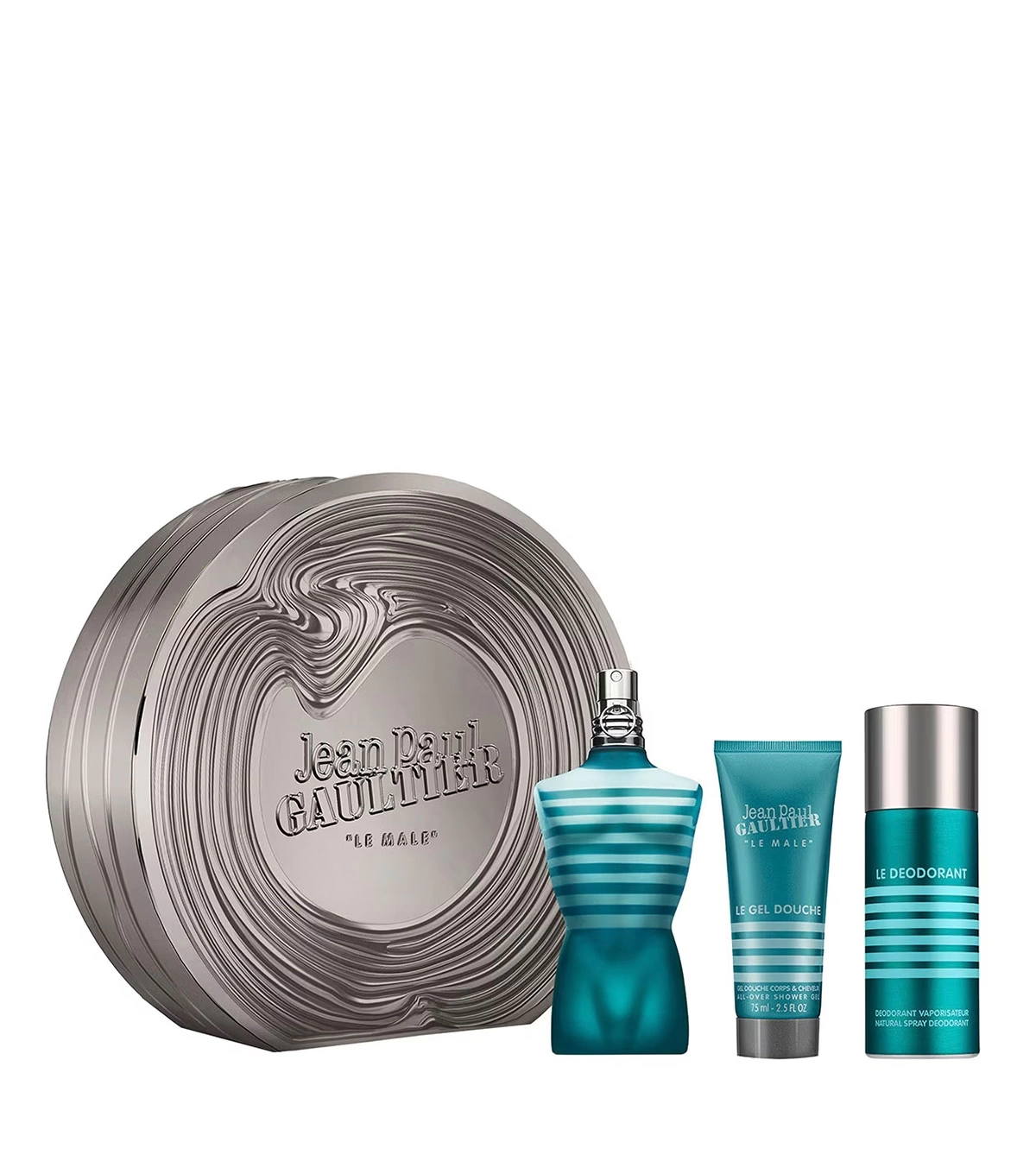 Set Le Male Jean Paul Gaultier 125 Ml EDT 3 Pcs - VALMARA
