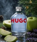 Imagen ambientada del perfume Hugo Man De Hugo Boss 200 ML Hombre EDT con notas de Manzana Verde, Abeto Balsámico, Lavanda, P... - VALMARA