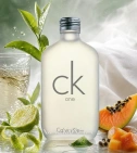 Imagen ambientada del perfume Ck One De Calvin Klein 100 ML Unisex EDT con notas de Té Verde, Bergamota, Papaya, Almizcle. - VALMARA