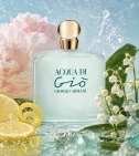 Imagen ambientada del perfume Acqua Di Gio De Giorgio Armani 100 ML Mujer EDT con notas de Limón, Peonía, Lirio De Los Valles... - VALMARA