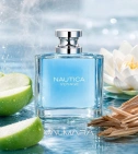 Imagen ambientada del perfume Nautica Voyage 100 ML Hombre EDT con notas de Manzana, Flor De Loto, Cedro, Almizcle. - VALMARA
