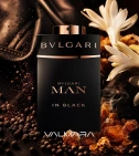 Imagen ambientada del perfume Bvlgari Man In Black 100 ML Hombre EDP con notas de Cuero, Especias, Nardo, Benjuí De Siam. - VALMARA