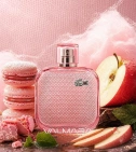 Imagen ambientada del perfume L.12.12 Rose Sparkling De Lacoste 100 ML Mujer EDT con notas de Macarrones Dulces, Manzana Roja... - VALMARA