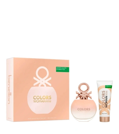 Set Colors Woman Rose De Benetton 2 Pcs EDT