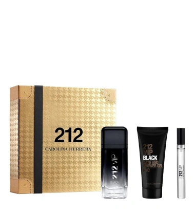Set 212 VIP Black Carolina Herrera 3 Pcs EDP Hombre