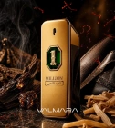 Imagen ambientada del perfume 1 Million Golden Oud Rabanne 100 Ml Parfum Intense con notas de Oud, Azafrán, Cuero, Sándalo. - VALMARA