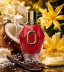Imagen ambientada del perfume Million Red For Her Rabanne 90 Ml Parfum con notas de Coco, Vainilla, Ylang-Ylang, Flores Blancas. - VALMARA