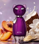 Imagen ambientada del perfume Purr Katy Perry 100 ML Mujer EDP con notas de Durazno, Vainilla, Coco, Gardenia. - VALMARA