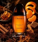 Imagen ambientada del perfume Obsession De Calvin Klein 100 ML Mujer EDP con notas de Mirra, Especias, Sándalo, Mandarina. - VALMARA