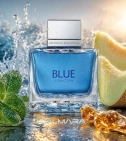 Imagen ambientada del perfume Blue Seduction De Antonio Banderas 100 ML Hombre EDT con notas de Notas Marinas, Melón, Menta, ... - VALMARA