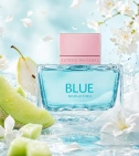 Imagen ambientada del perfume Blue Seduction De Antonio Banderas 80 ML Mujer EDT con notas de Melón, Jazmín, Pera, Almizcle. - VALMARA