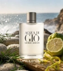 Imagen ambientada del perfume Acqua Di Gio De Giorgio Armani 200 ML Hombre EDT con notas de Notas Marinas, Bergamota, Romero,... - VALMARA