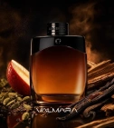 Imagen ambientada del perfume Montblanc Legend Night 100 ML Hombre EDP con notas de Vainilla, Cardamomo, Manzana, Cedro. - VALMARA