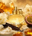 Imagen ambientada del perfume S De Shakira 80 ML Mujer EDT con notas de Vainilla, Gardenia, Ámbar, Maracuyá. - VALMARA