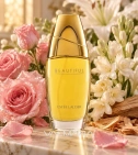 Imagen ambientada del perfume Beautiful De Estee Lauder 75 ML Mujer EDP con notas de Rosa, Nardo, Lirio, Sándalo. - VALMARA