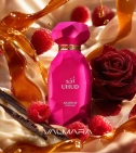 Imagen ambientada del perfume Uhud De Arabiyat Prestige 100 ML EDP Unisex con notas de Caramelo, Vainilla, Frambuesa, Rosa. - VALMARA