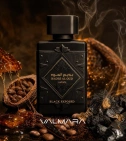 Imagen ambientada del perfume Bade'e Al Oud Black Exposed Lattafa 100 Ml EDP Unisex con notas de Toffee, Cacao, Incienso, Vai... - VALMARA