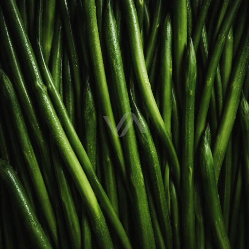 Imagen de acorde verde en perfumería, efecto crujiente, fresco y vegetal